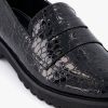 Scapino Nova loafers met crocoprint zwart online kopen